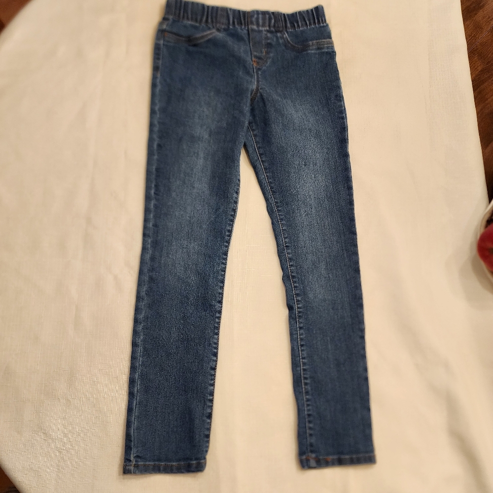 Kids Pant, Girls Osh Kosh B'gosh Jeggings, 8/8A, Blue Denim